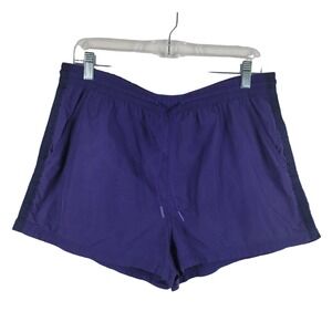 Athleta Expedition Athletic Short Purple Black Stripe 14
